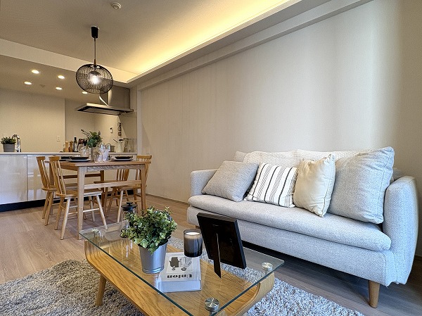 天王洲デュープレックス_ゆとりあるリビングダイニングキッチンの写真2