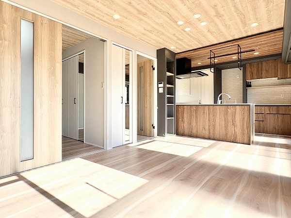 セザール上北沢_広々としたリビングダイニングキッチンの写真