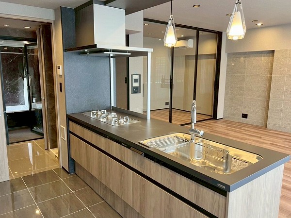 プライヴブルー東京_システムキッチンの写真