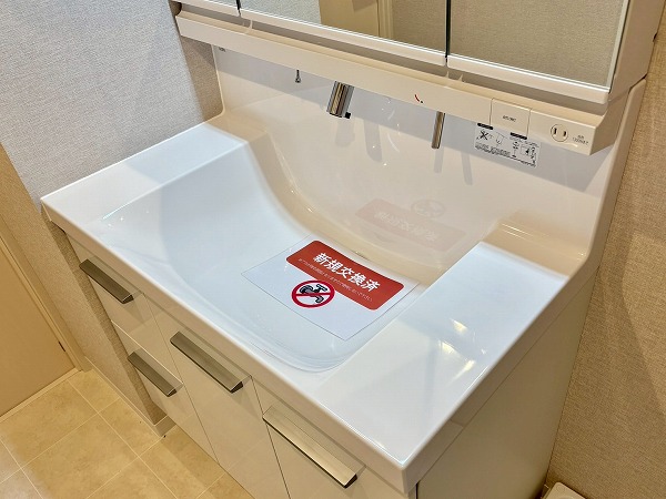 飯田橋第二パークファミリア_使いやすそうな洗面化粧台の写真