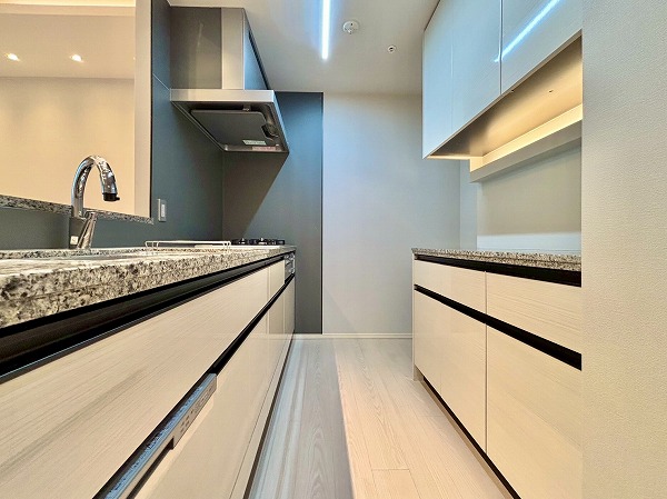 キャピタルゲートプレイスザ・レジデンス_広いキッチンの写真