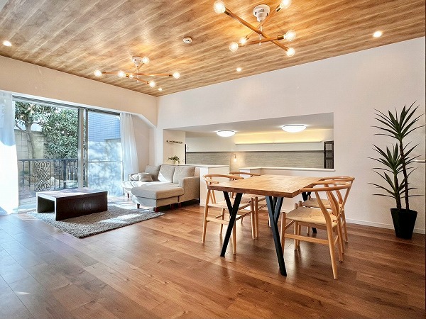 ソブリン洗足_おしゃれなリビングダイニングキッチンの写真