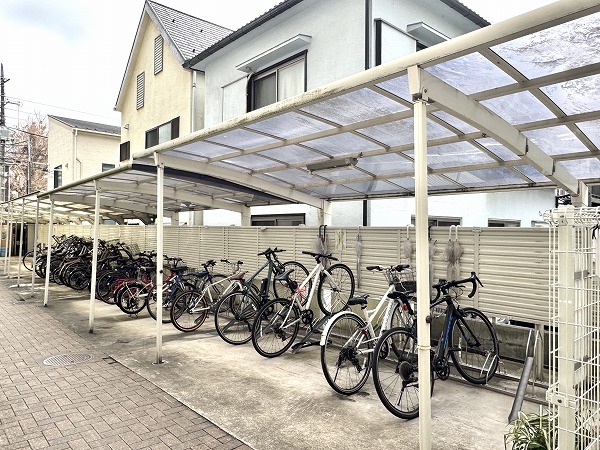 祐天寺コーポラス　駐輪場