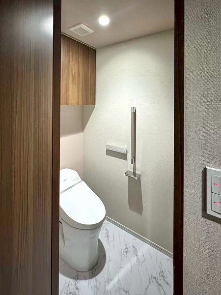 勝どきザ・タワー_シンプルなトイレの写真