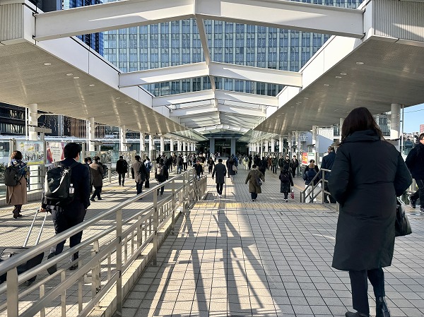 大崎駅直結の遊歩道