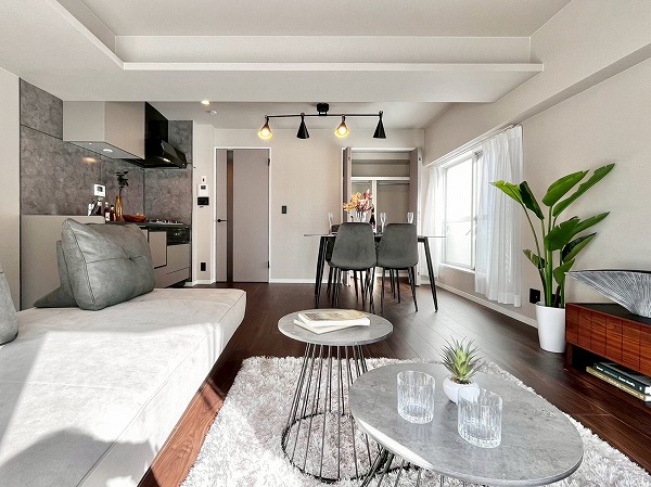 ニックハイム中目黒_おしゃれなリビングダイニングキッチンの写真5