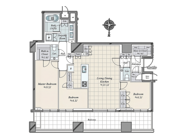 三田ガーデンヒルズ　パークマンション_間取り図の写真
