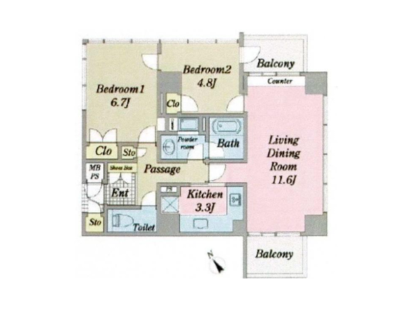 グランドメゾン南阿佐ヶ谷_間取り図の写真