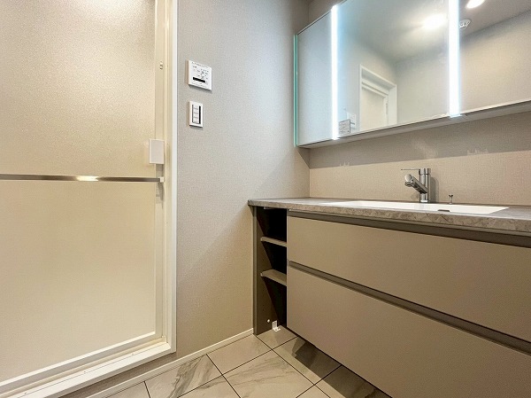 世田谷弦巻ハイム_シンプルなパウダールームの写真