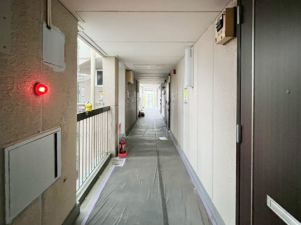 用賀コーポラス　外廊下