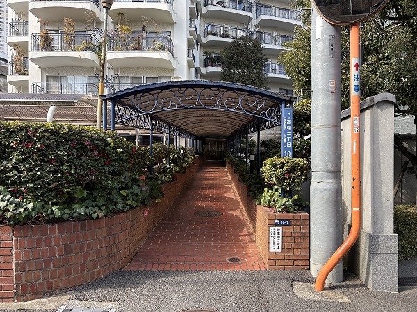 マンション高輪 アプローチ