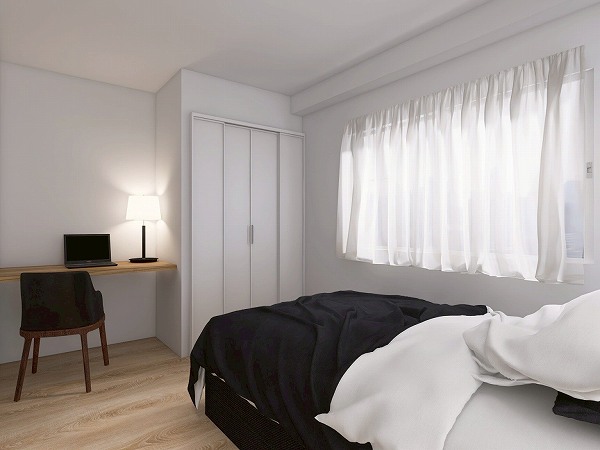 マンション雅叙苑_南向きの洋室の写真