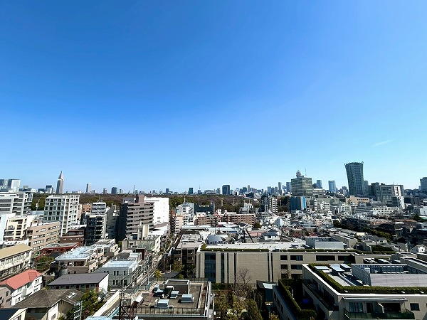代々木公園パーク・ホームズ_バルコニーからの眺望の写真