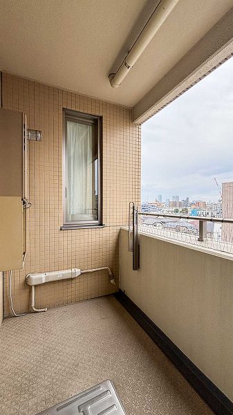 用賀パークハウス_西向きのバルコニーの写真