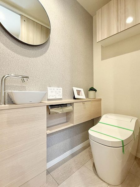 クレストプライムタワー芝_清潔感のあるトイレの写真