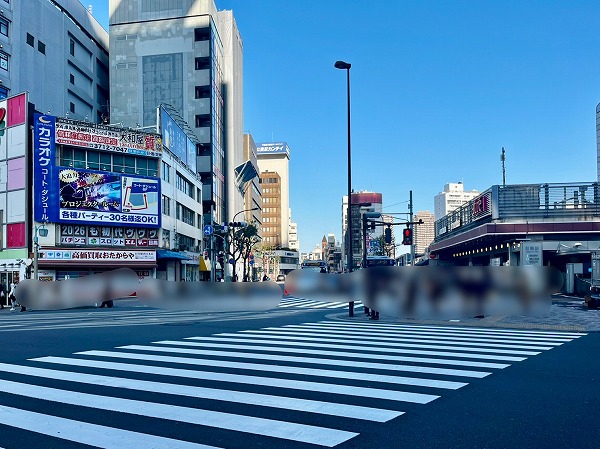 目黒駅前の様子