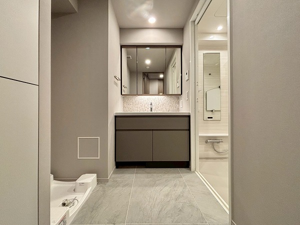 ディアナコート小石川播磨坂レジデンス_清潔感のあるパウダールームの写真