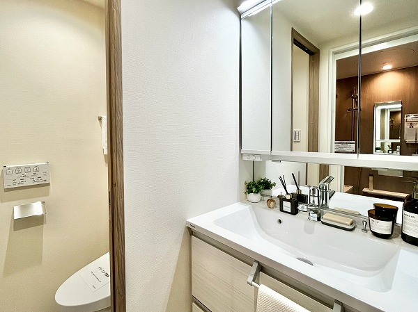 グローリア初穂御殿山_使いやすそうな洗面化粧台の写真