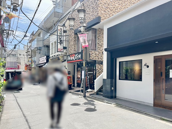 不動前駅周辺の商店街
