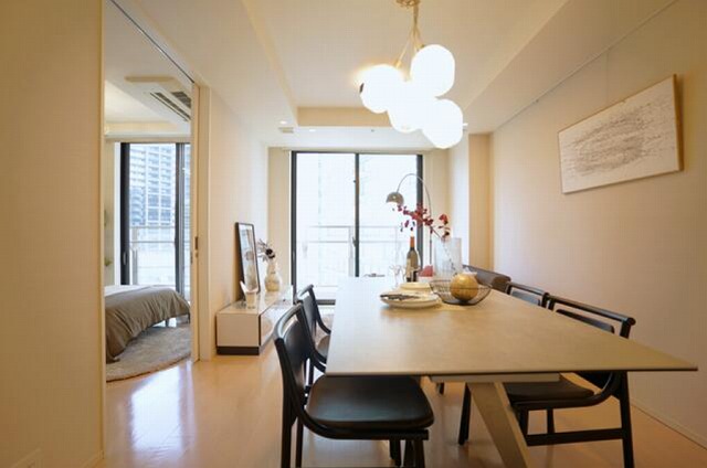 パークコート六本木ヒルトップ_お洒落なリビングダイニングキッチンの写真