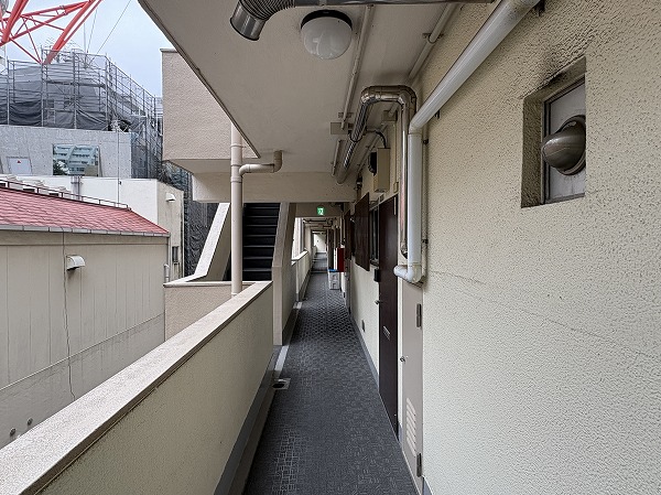 渋谷マンション　外廊下