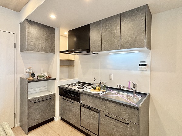 ダイナシティ文京根津_リノベーション済みのキッチンの写真