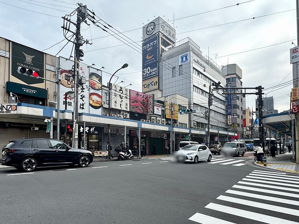 大井町駅前のアーケード