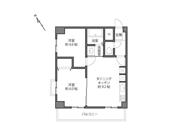 ハイライフ用賀_間取り図の写真