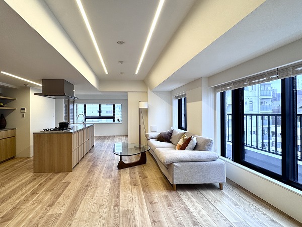 ライオンズマンション麻布十番南_約22.3帖のメインルームの写真