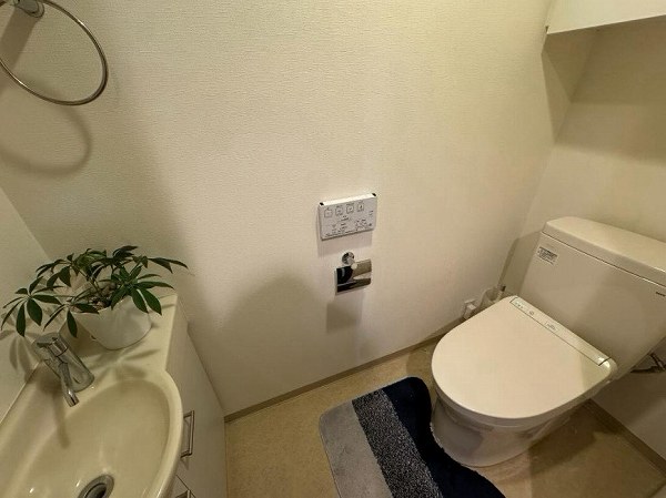 ベイクレストタワー_手洗い場がついているトイレの写真