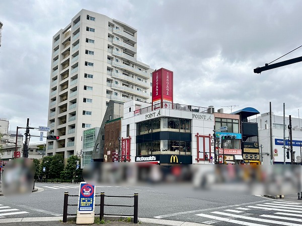 大岡山駅前の様子