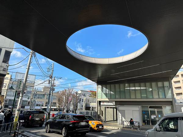上野毛駅前