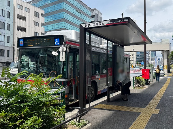 東京共済病院前バス停
