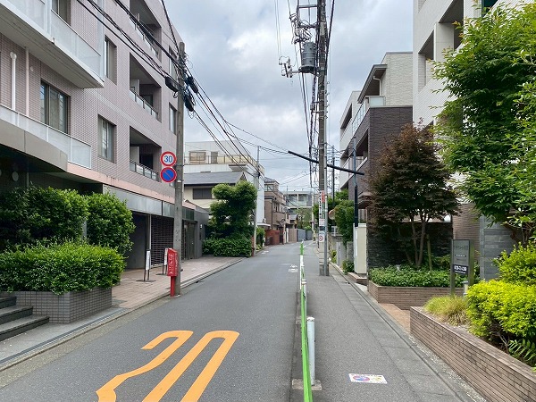 住宅街の様子