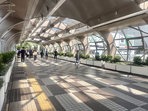 大崎駅直結の遊歩道