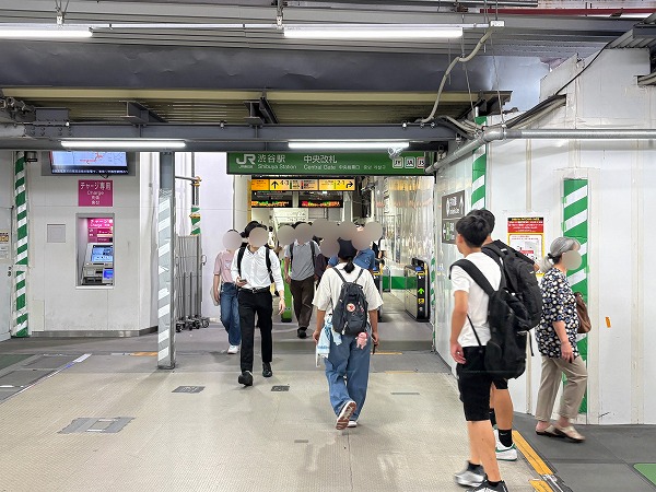 JR渋谷駅　中央改札口
