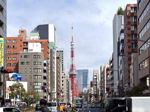 東京タワーを望む街並み