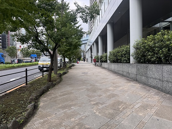 マンションへ向かう道のり